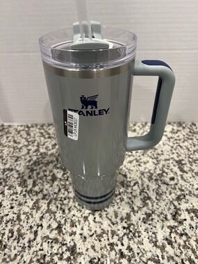 Stanley Gray Shimmer Travel Mug with Handle New 40 Oz